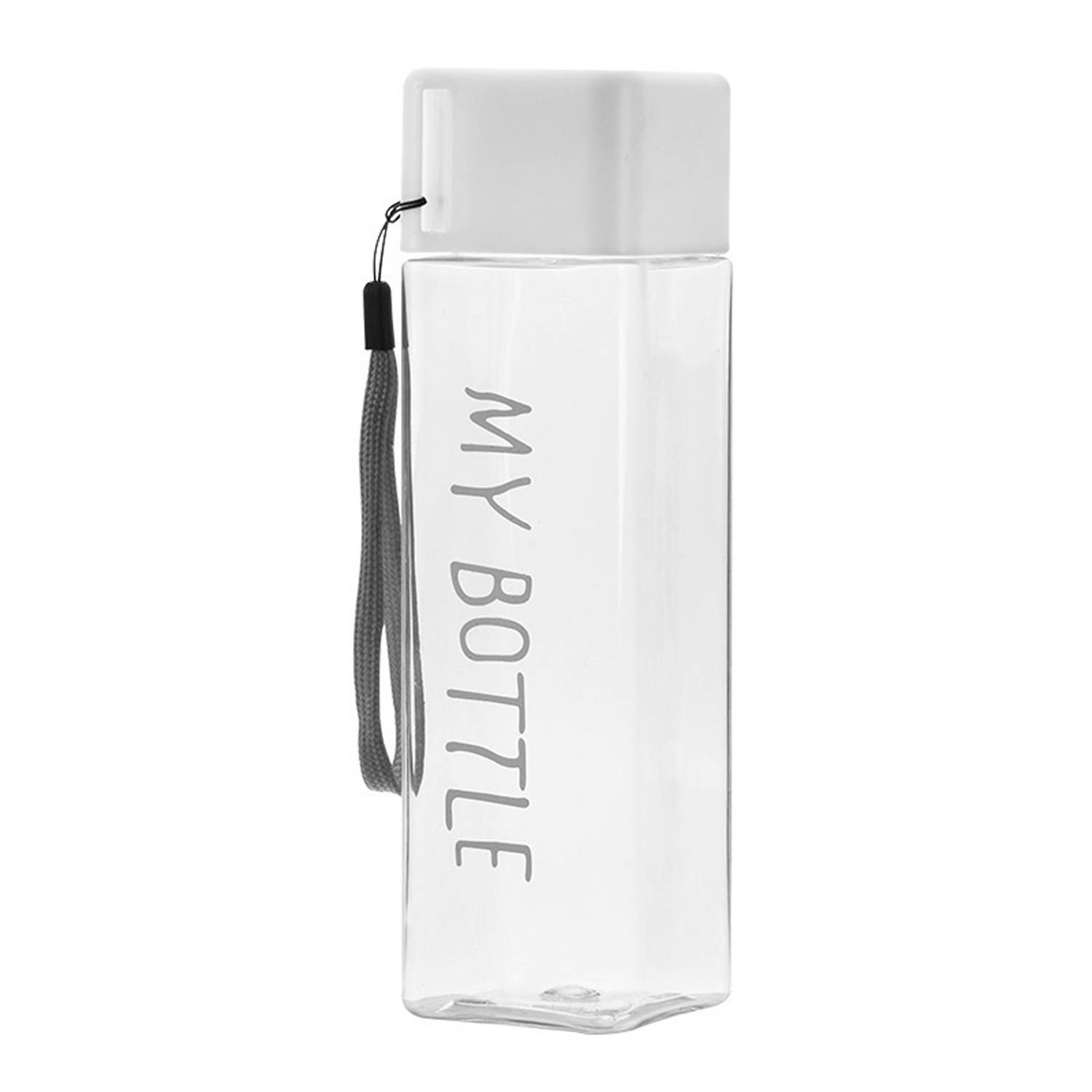 16oz Square Plastic Water Bottle 12