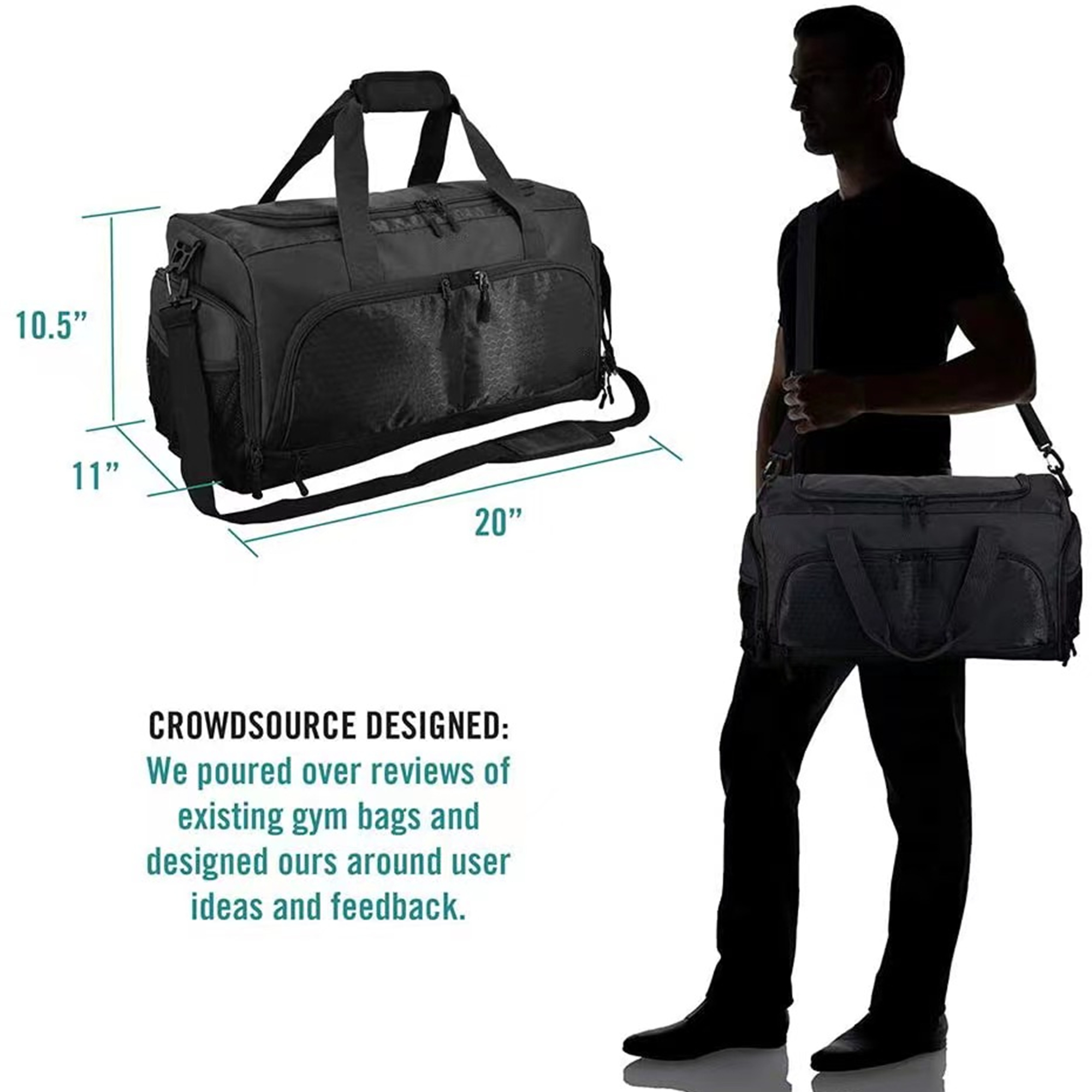 Mens Sports Gym Duffle Bag 5
