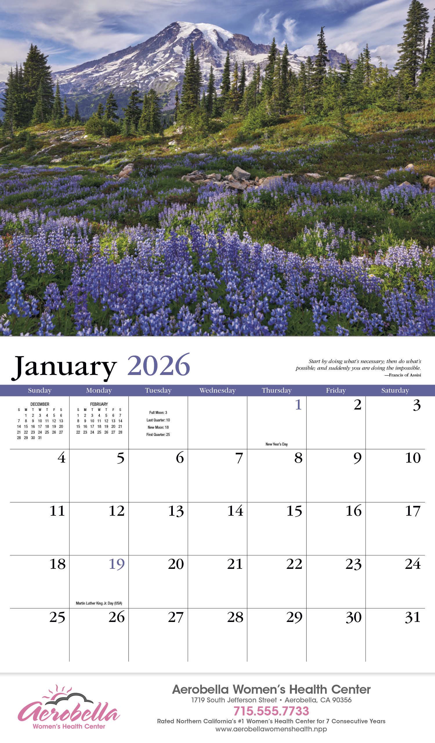 HotLine® Products Contemplations Appointment Calendar - Stapled 1