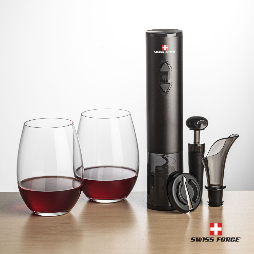 Swiss Force® Opener Set & Carlita Stemless Wine 4