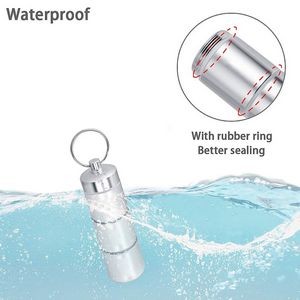 Durable Detachable Aluminum Pill Box With Keychain 7