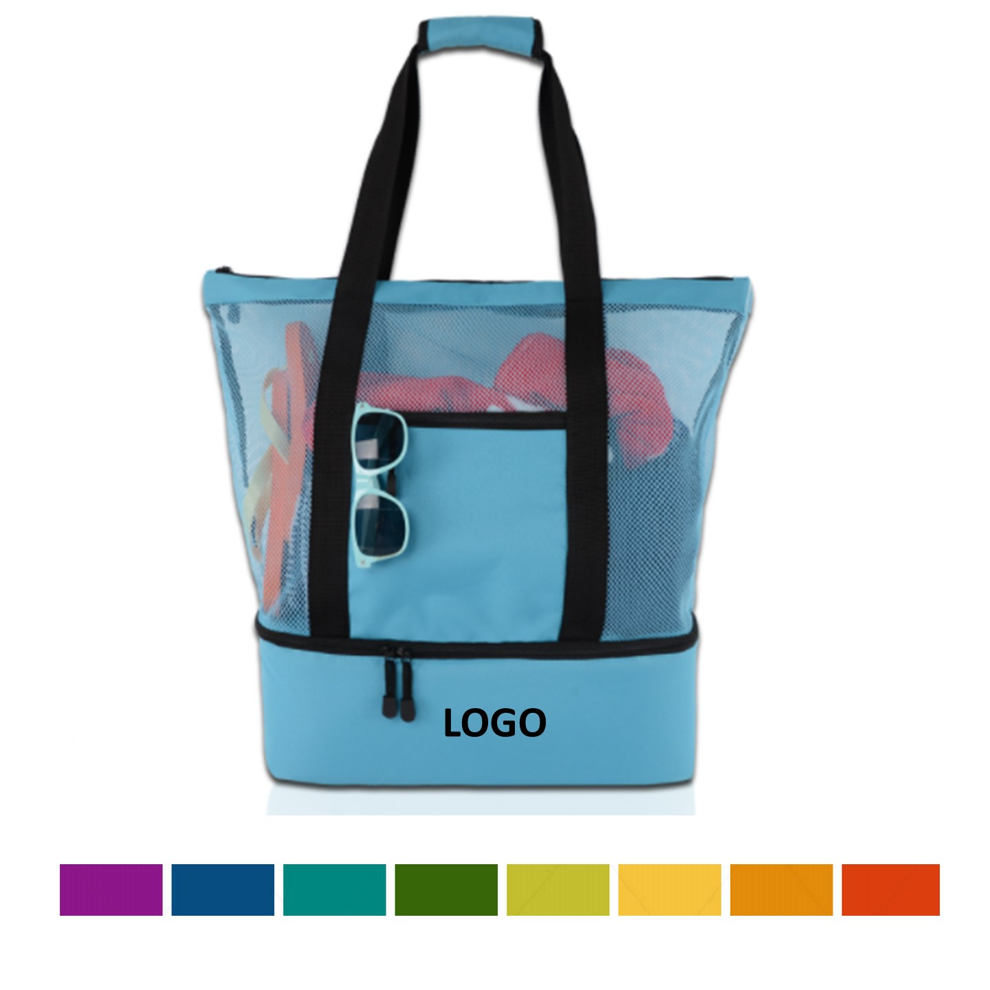 Waterproof Mesh Beach Bag With Built-in Cooler 3