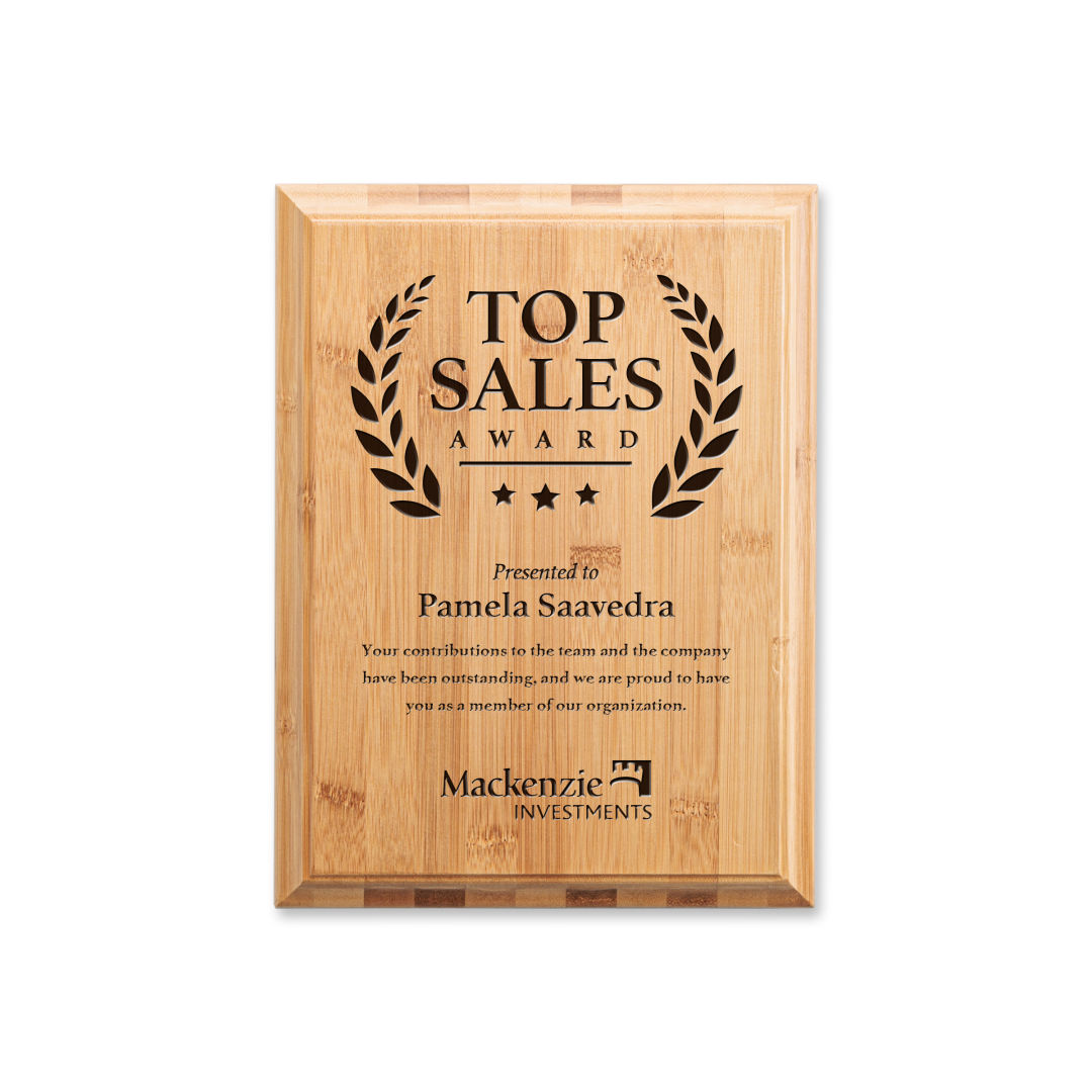Bamboo Engraved Plaque 5
