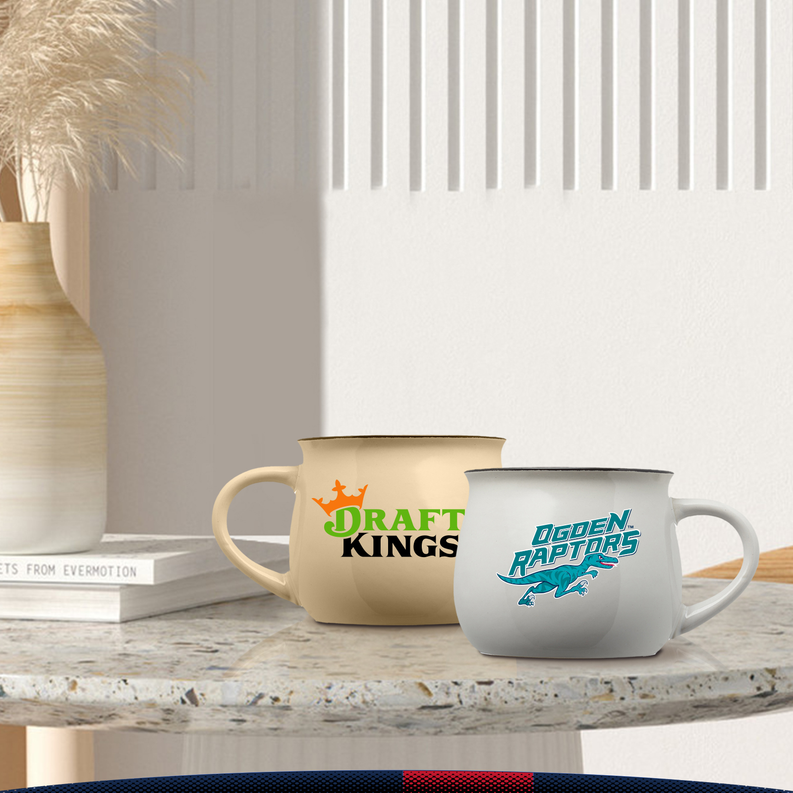 12 oz. Glimp Two Tone Pottery Mugs 3