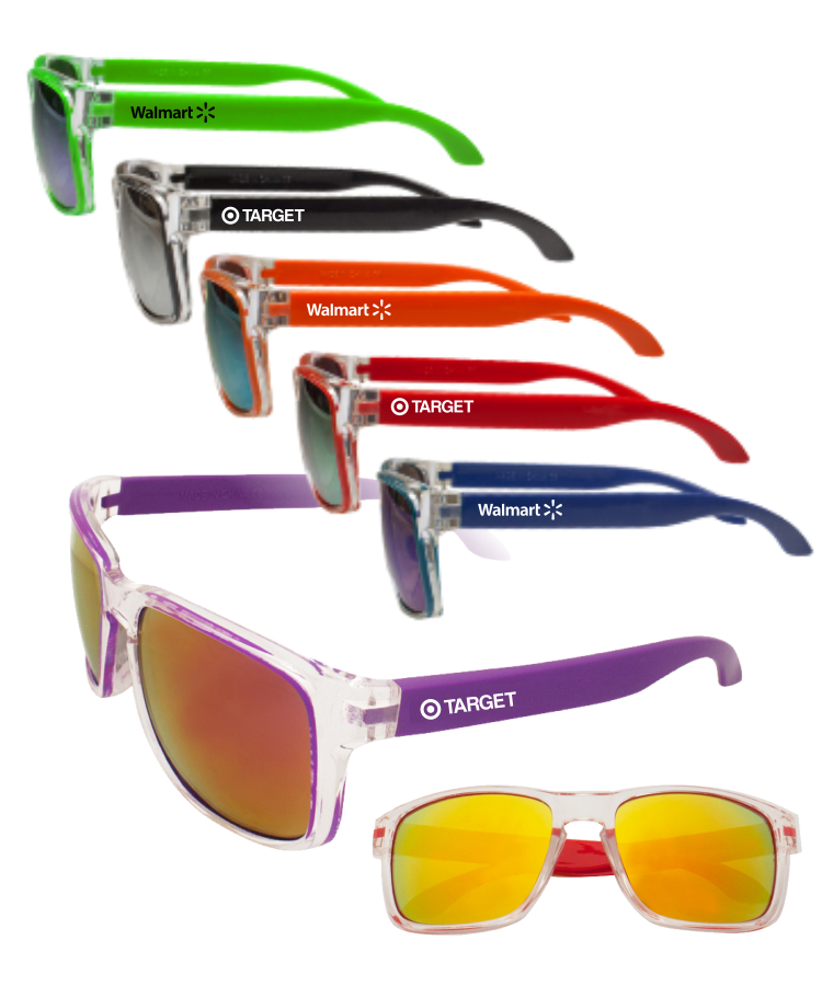 Two-Tone Mirrored Sunglasses 1