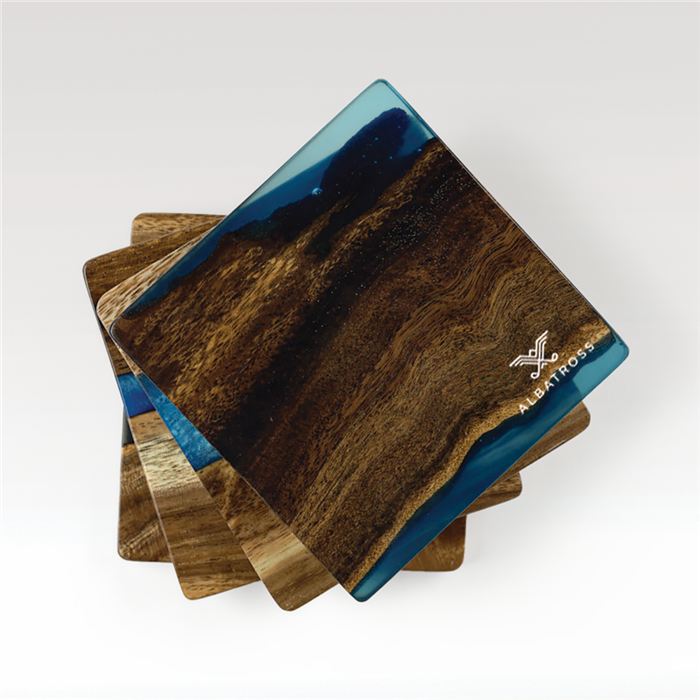 Acacia Coaster Set 20