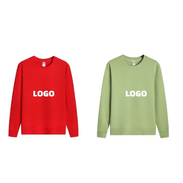 Casual Round Neck Long Sleeve Solid Color Sweatshirt, custom hoodie or sweatshirt with logo imprint 5