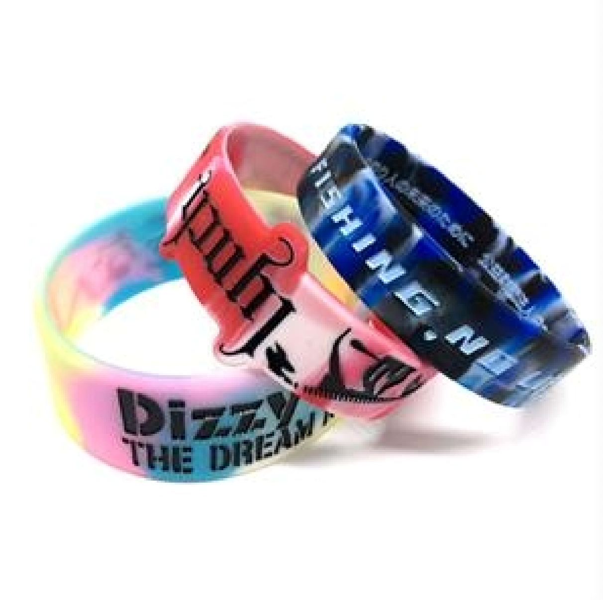 Custom Unisex Rubber Wristband Silicone Bracelets 5
