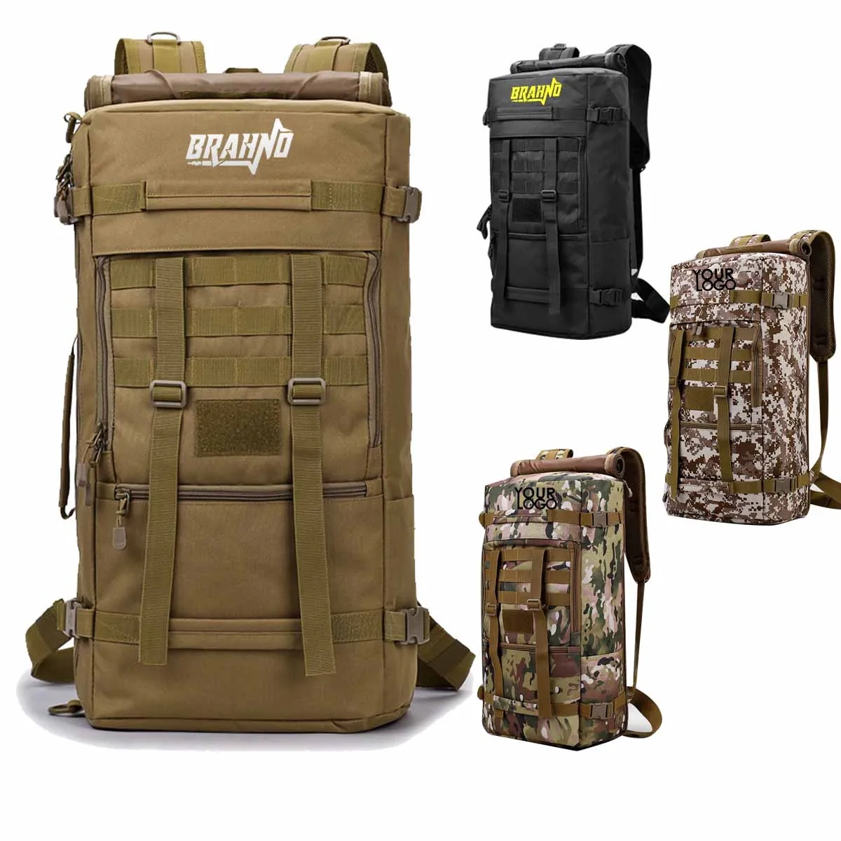 2 in 1 Convert Camo Tactical Molle Rucksack Coyote Backpack 4