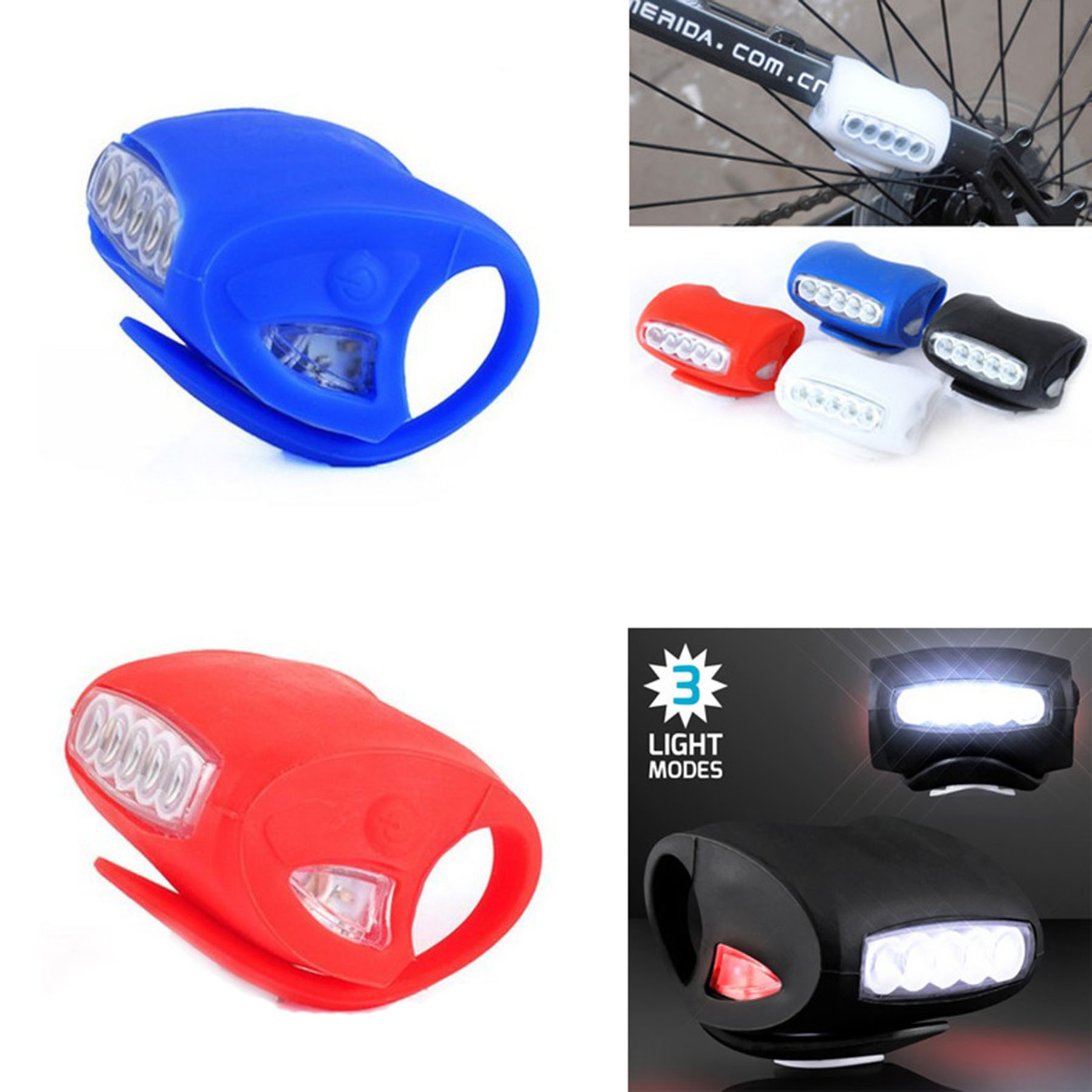 LED Bicycle Silicone Safety Light 2