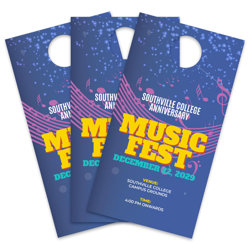 4.25 X 8 Inch Full Color Door Hanger 26