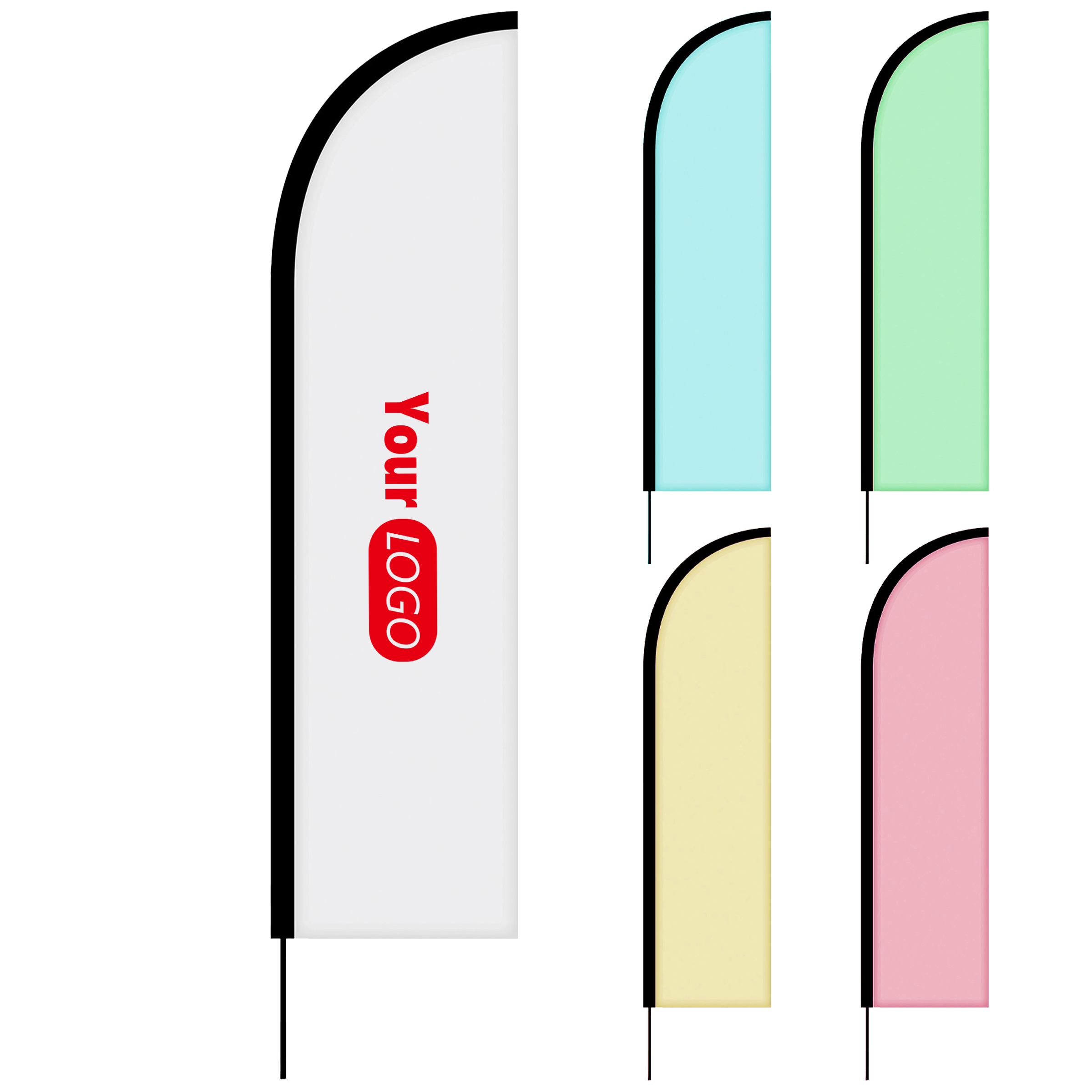 Aluminum Double-Sided Custom Feather Flags 3