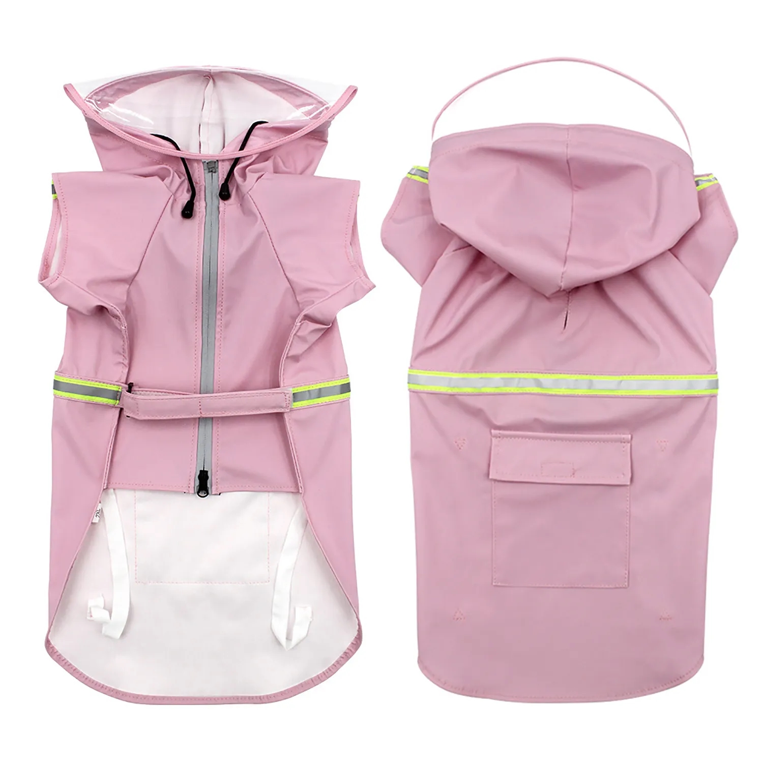 Raincoats for Large Dogs with Reflective Strip Rain 12