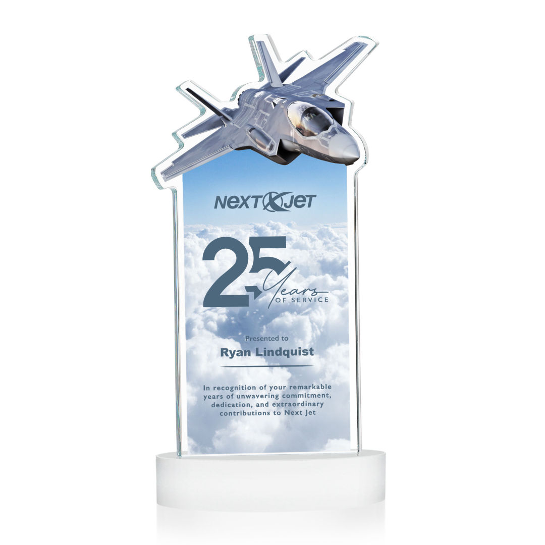 Top Gun VividPrint™ Award on Alberton Base - White 4