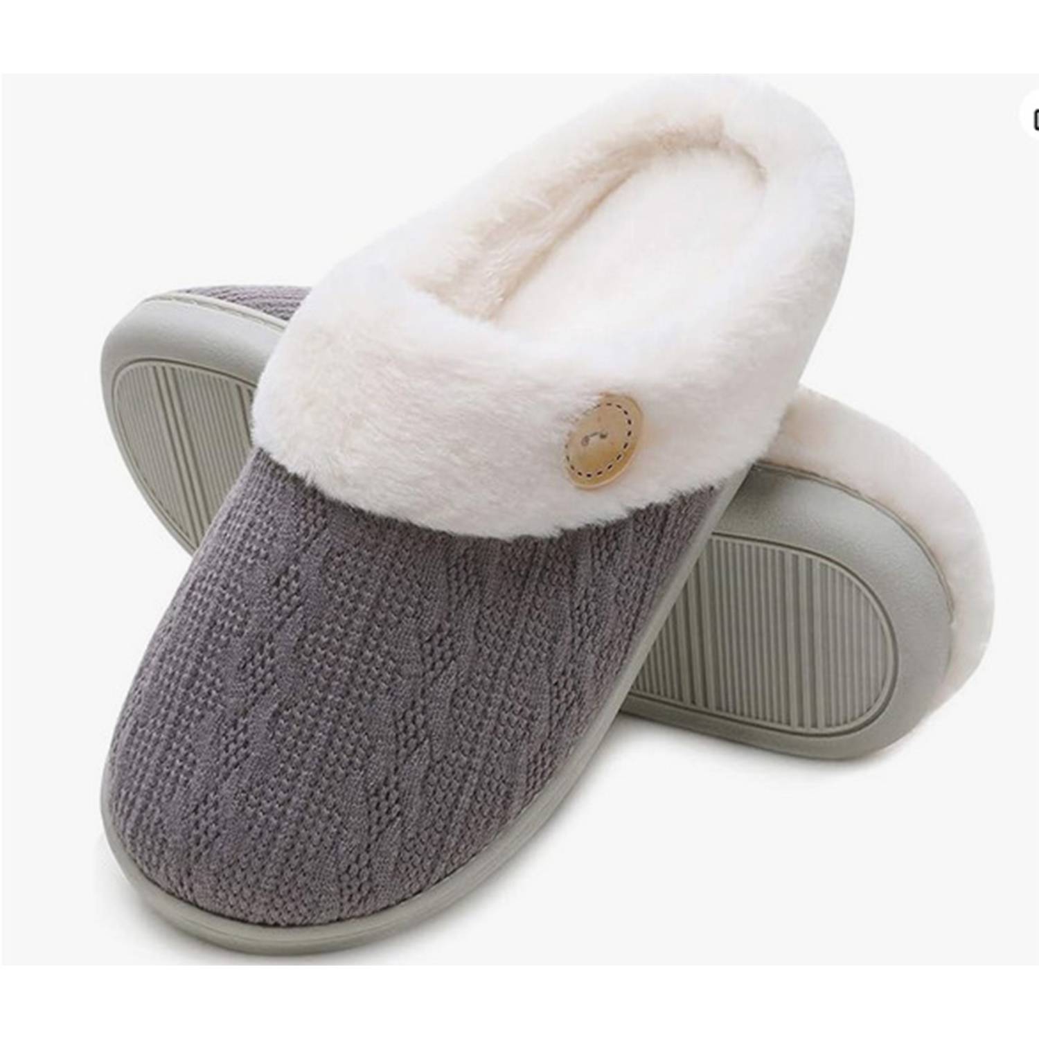 Non-Slip Outdoor Home Memory Cotton Warm Plush Slippers 10