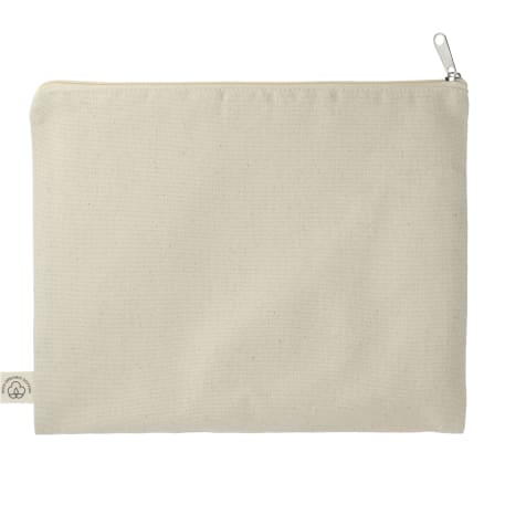Organic Cotton Flat Travel Pouch 22