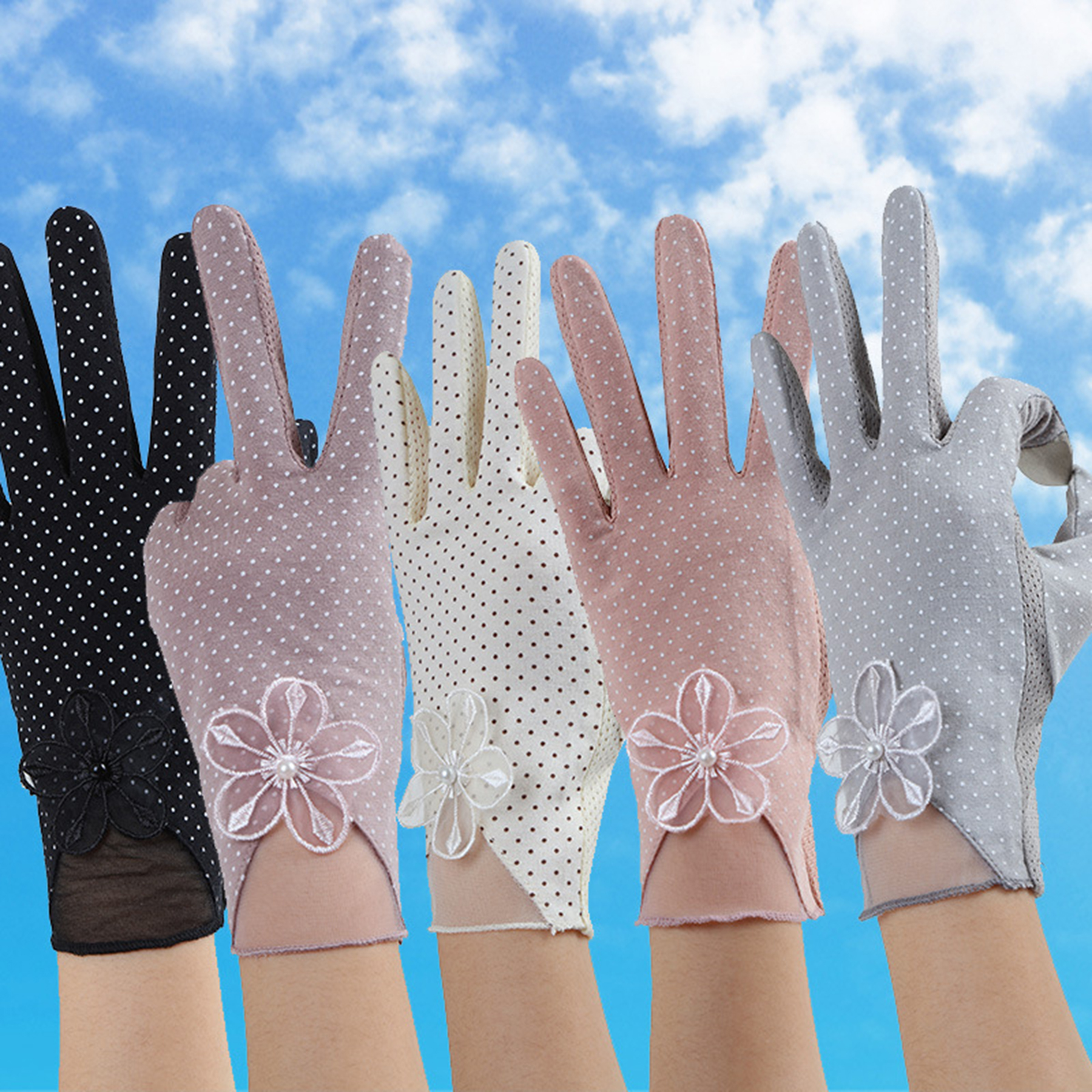 Silk Polyester Touchscreen Gloves 3