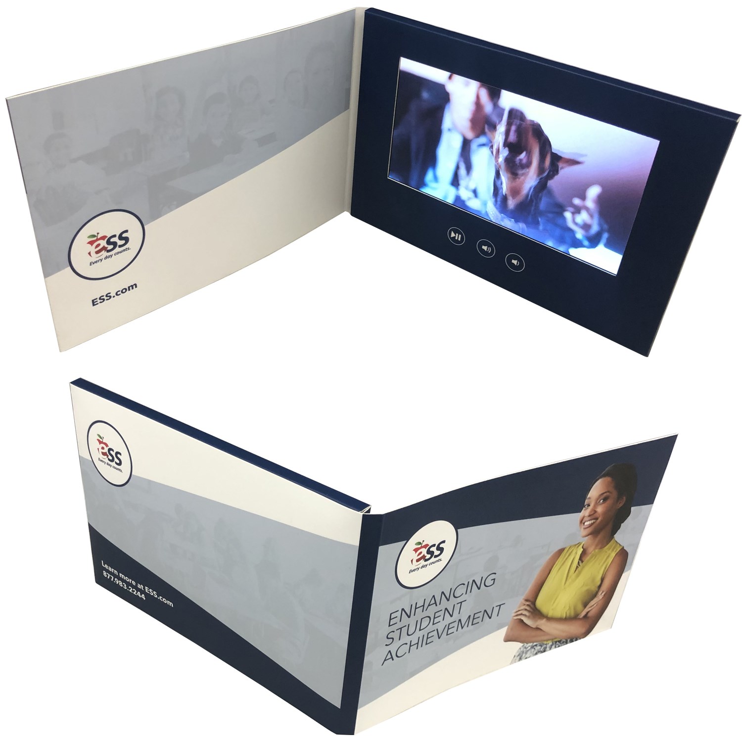 Peony - 7" LCD Video Bi-fold Brochure 4