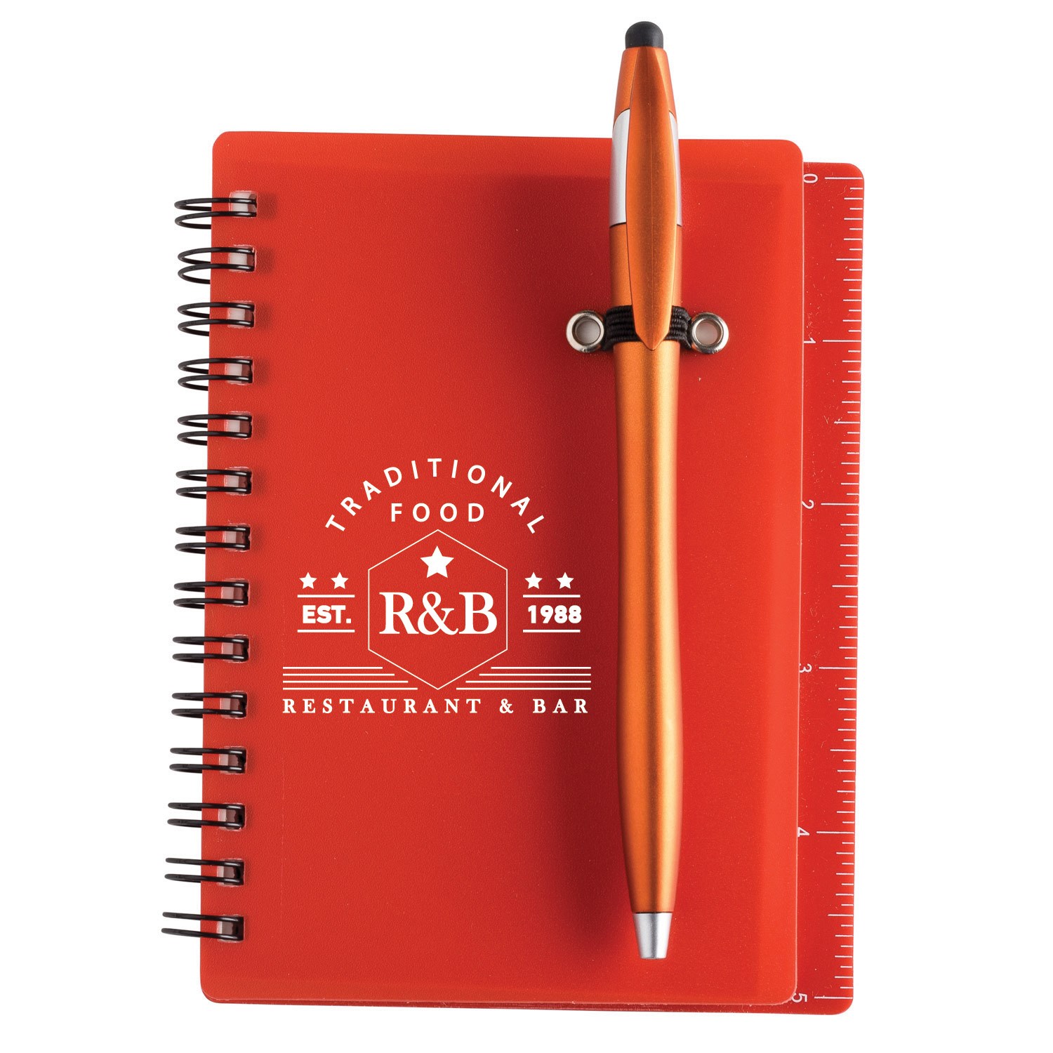 Jothaven 4.15 x 5.5  Translucent Plastic Spiral Journal with Pen 22