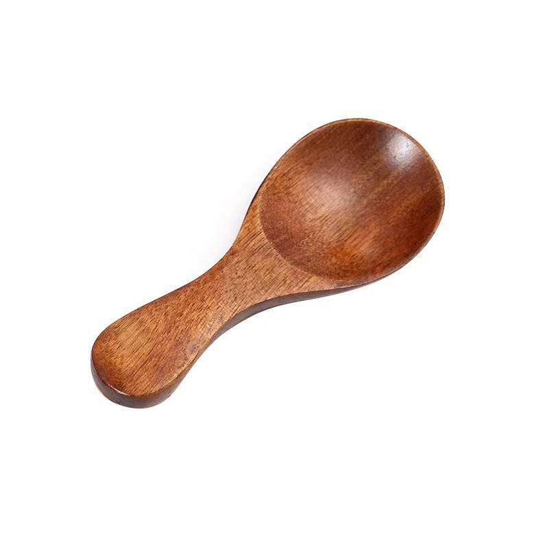 Wood Small Short Condiment Spoons 2