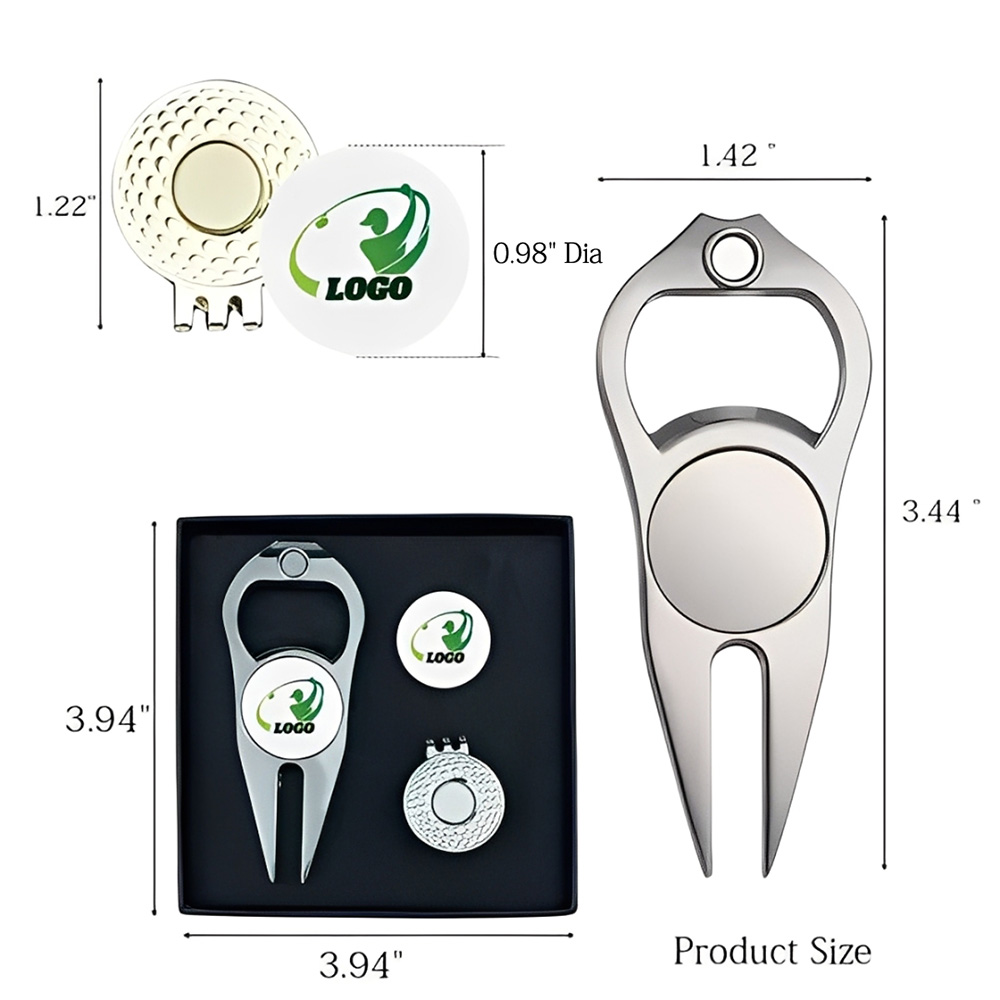 Golf Hat Clip Ball Marker Gift Set 5