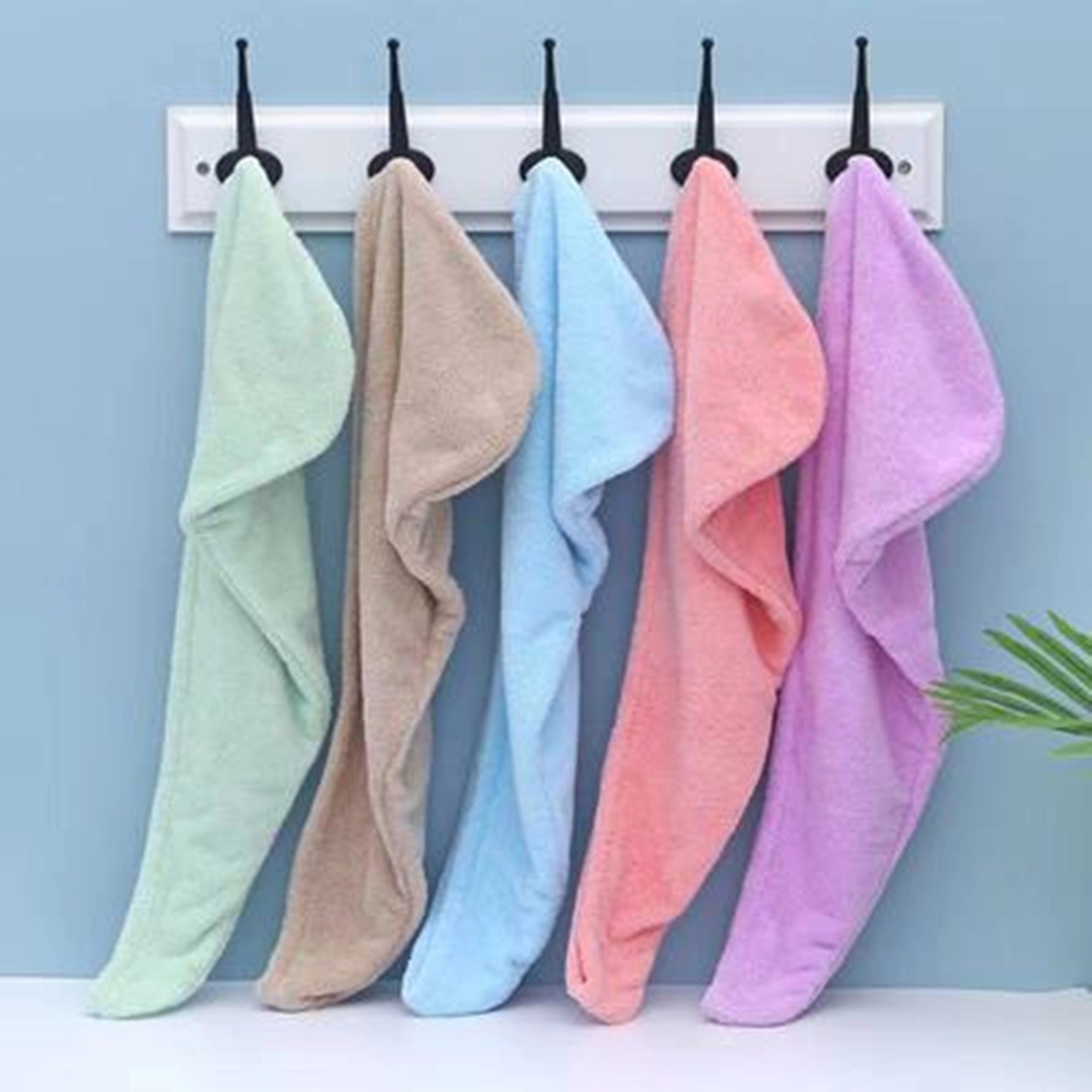 Double-layer absorbent dry hair towel 2