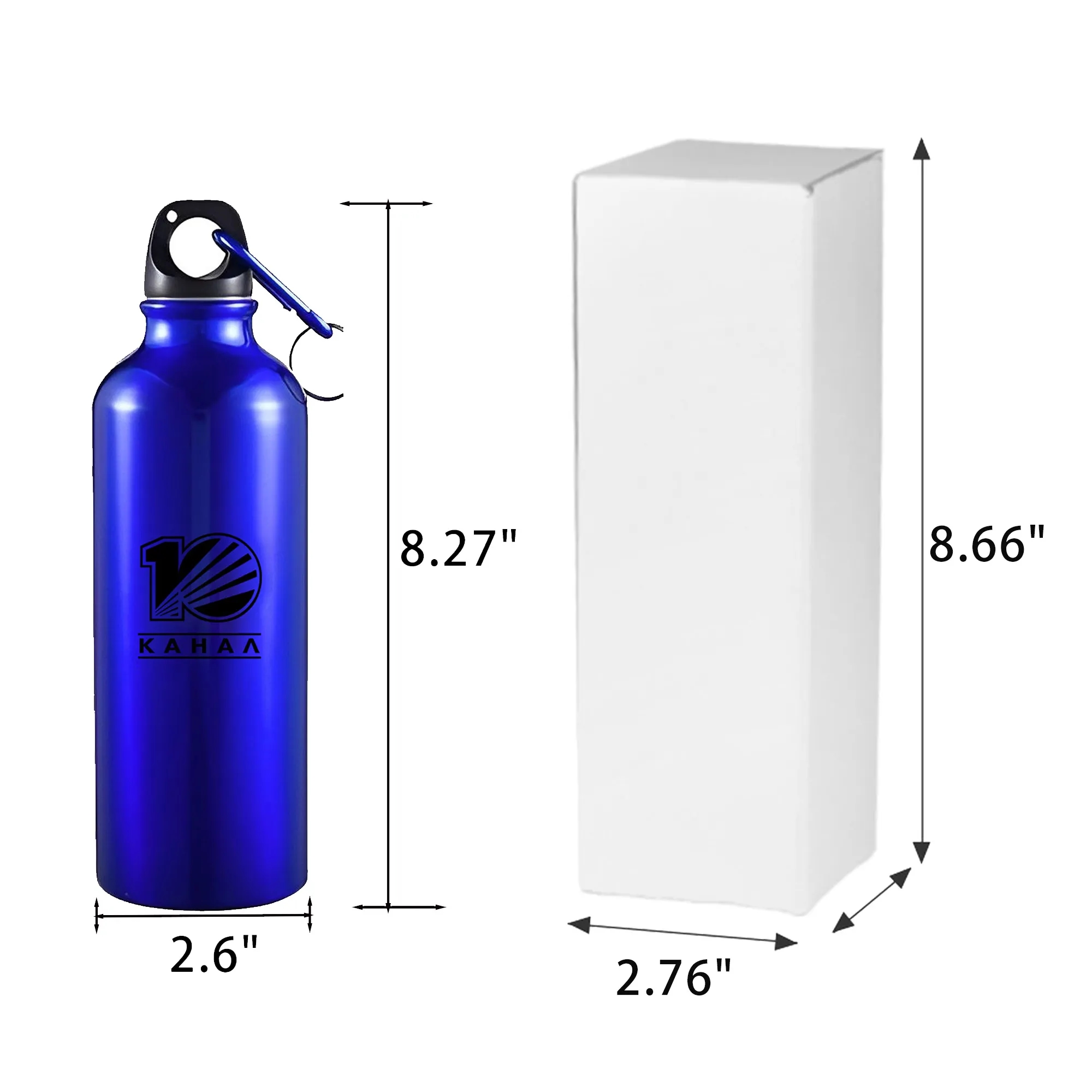 Aluminum Sports Water Bottle, custom water bottle with logo imprint 2