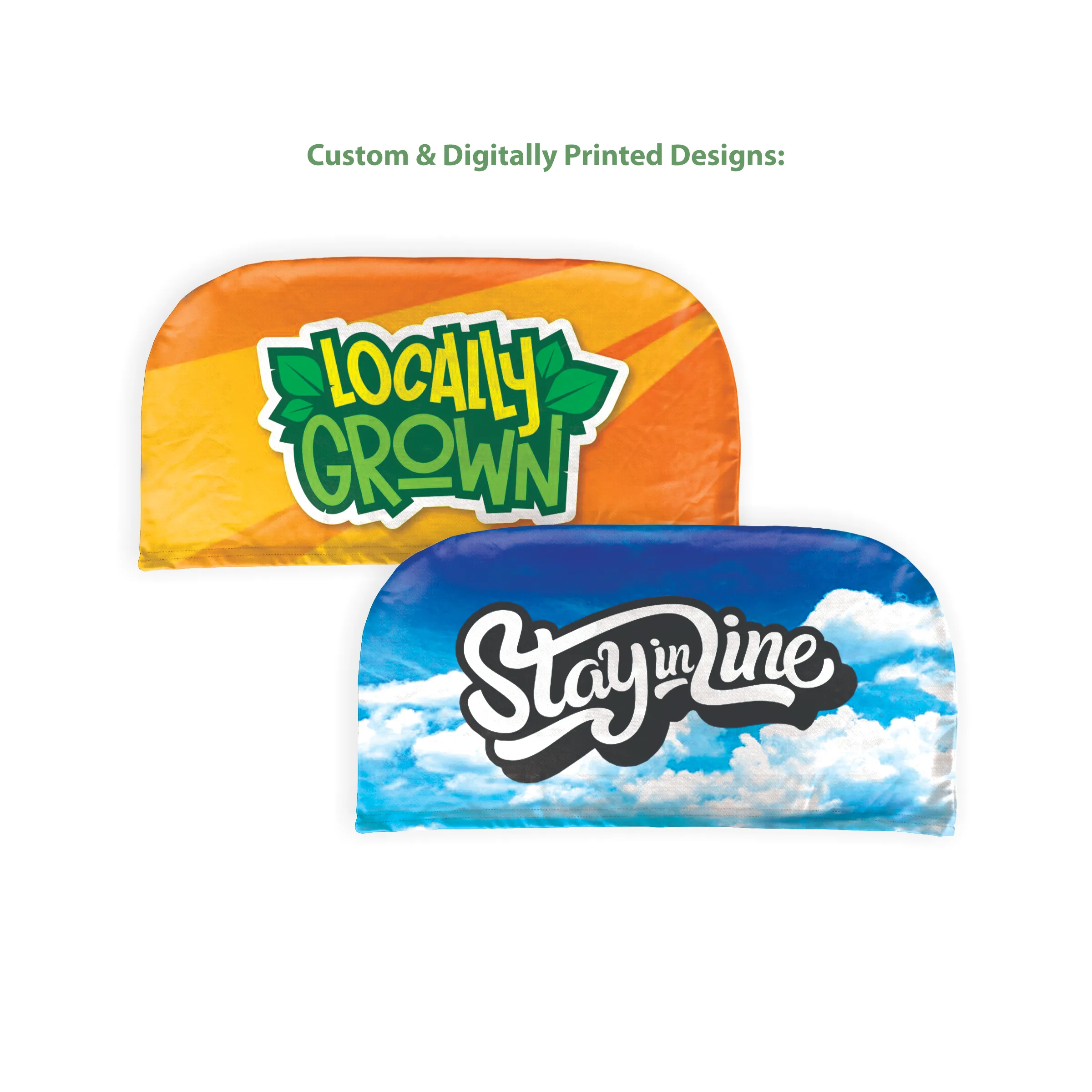 18" x 11.5" Custom Folding Chair Back Cover - Double sided 4