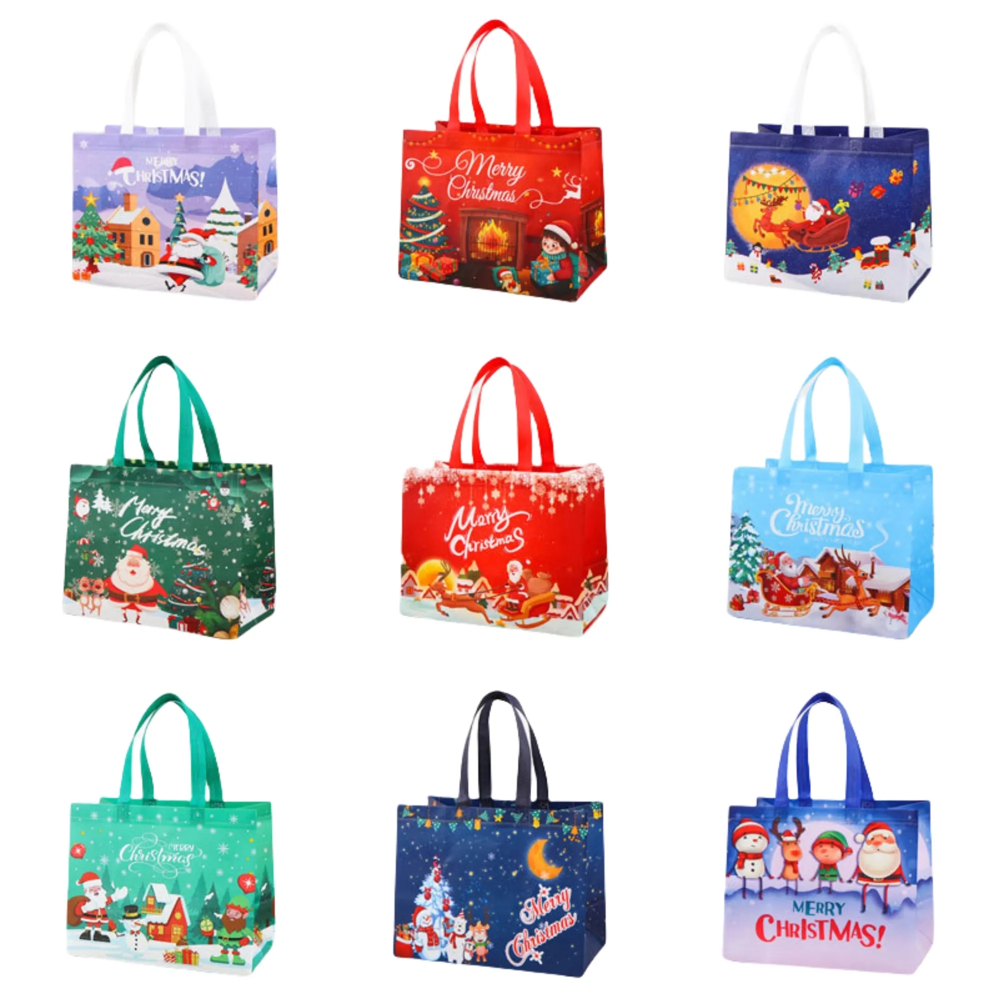 Reusable Non Woven Christmas Gift Tote Bag 6