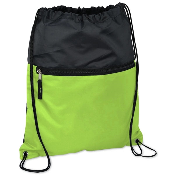 Front Zipper Pocket Drawstring Sportpack 2