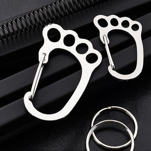 Footprint Shaped Key Holder Carabiners 10