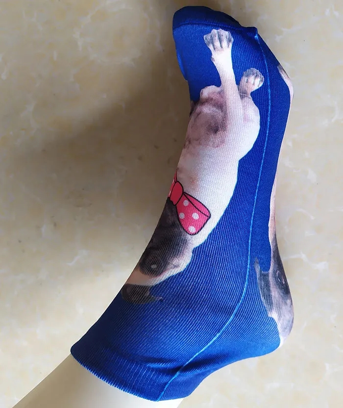 3D Print Novelty Cute Casual Crew Tube Socks 4