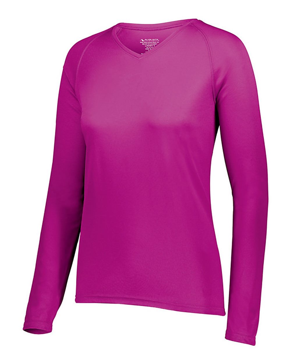 Women's Attain Wicking Long Sleeve V-Neck T-Shirt - 2797 2