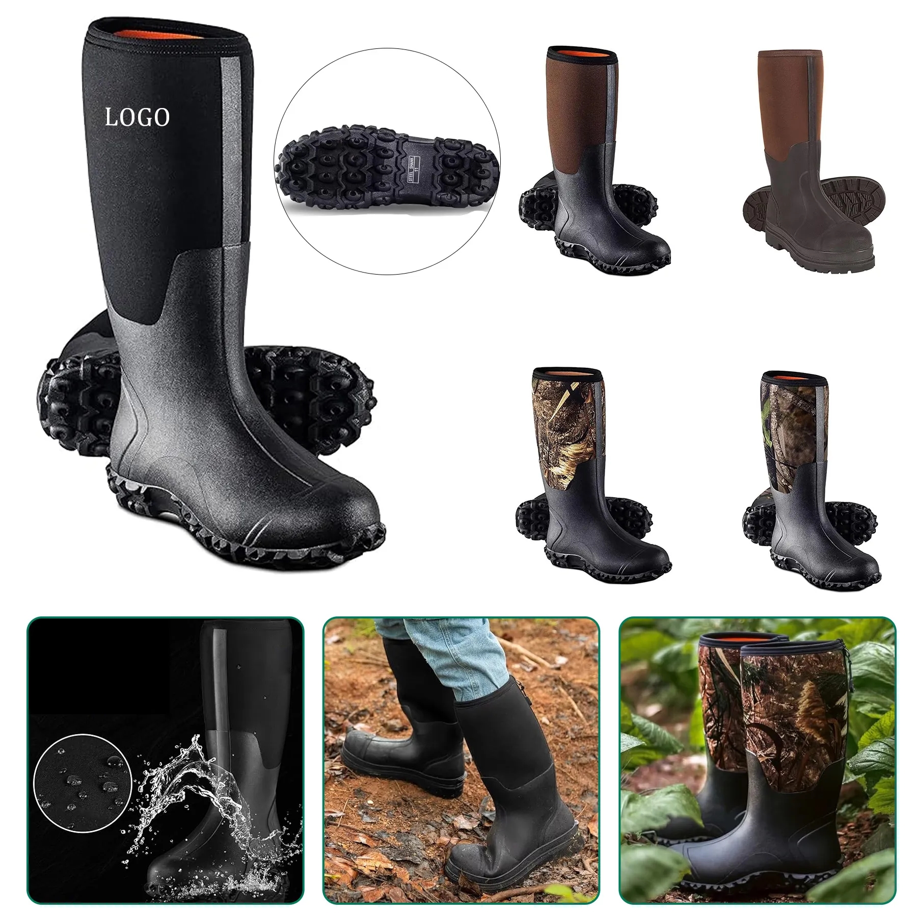Workwear Non Slip And Durable Rain Boots 2