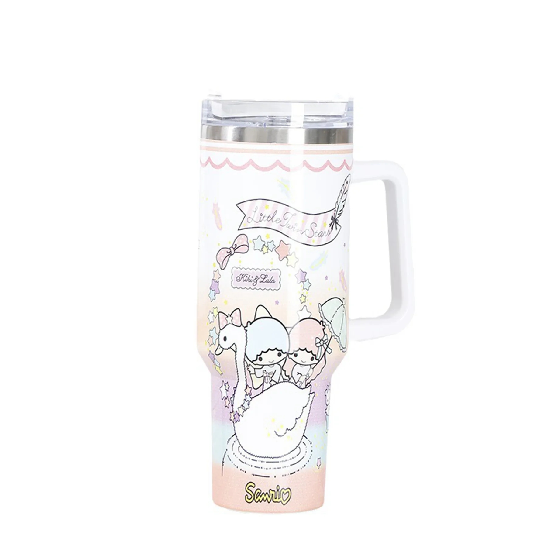 40 Oz Customized Full Color Printed Vacuum Tumbler with Hand 12