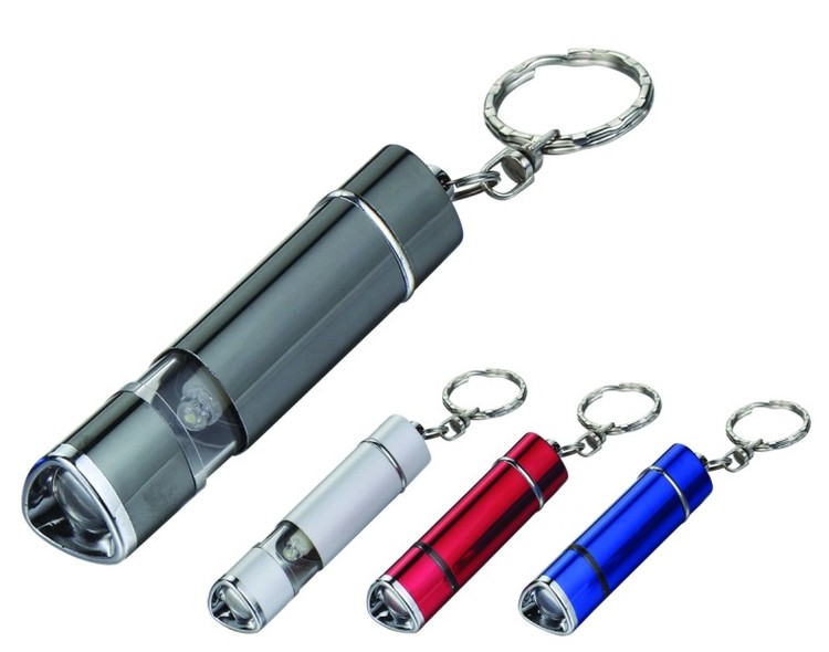 Triangle Shape Aluminum LED Flashlight with Keyring 1