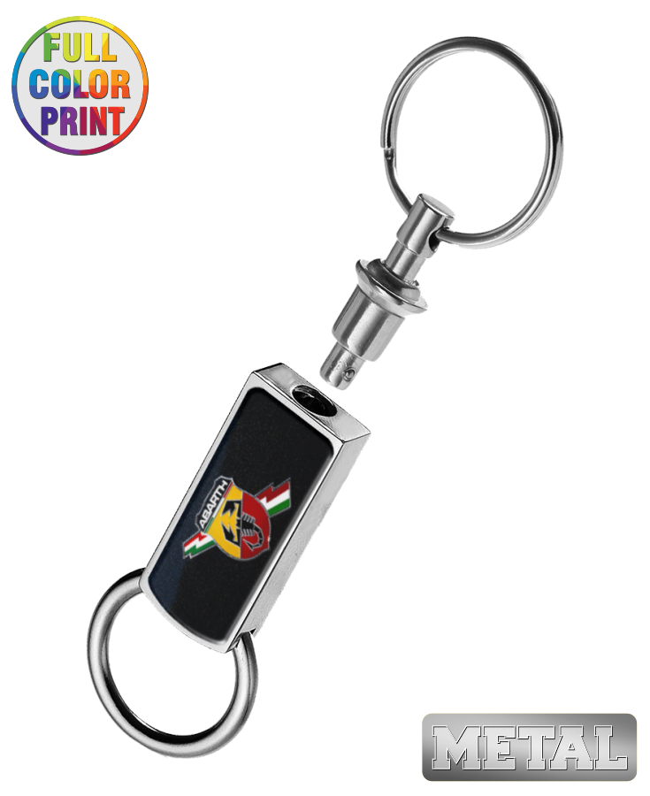 Detachable Metal Keychain-Full Color Dome 2