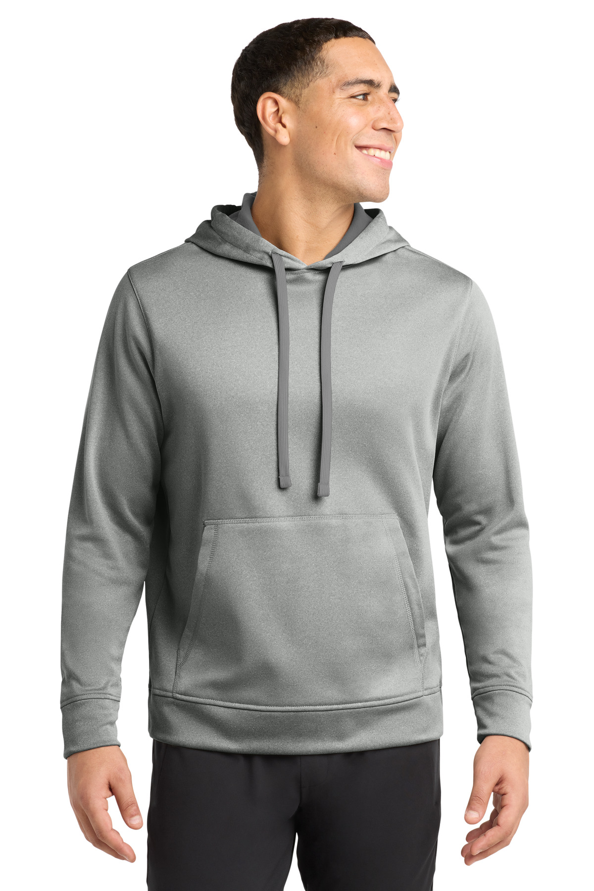 Sport-Tek PosiCharge Sport-Wick Heather Fleece Hooded Pullover. ST264, custom hoodie or sweatshirt with logo imprint 16