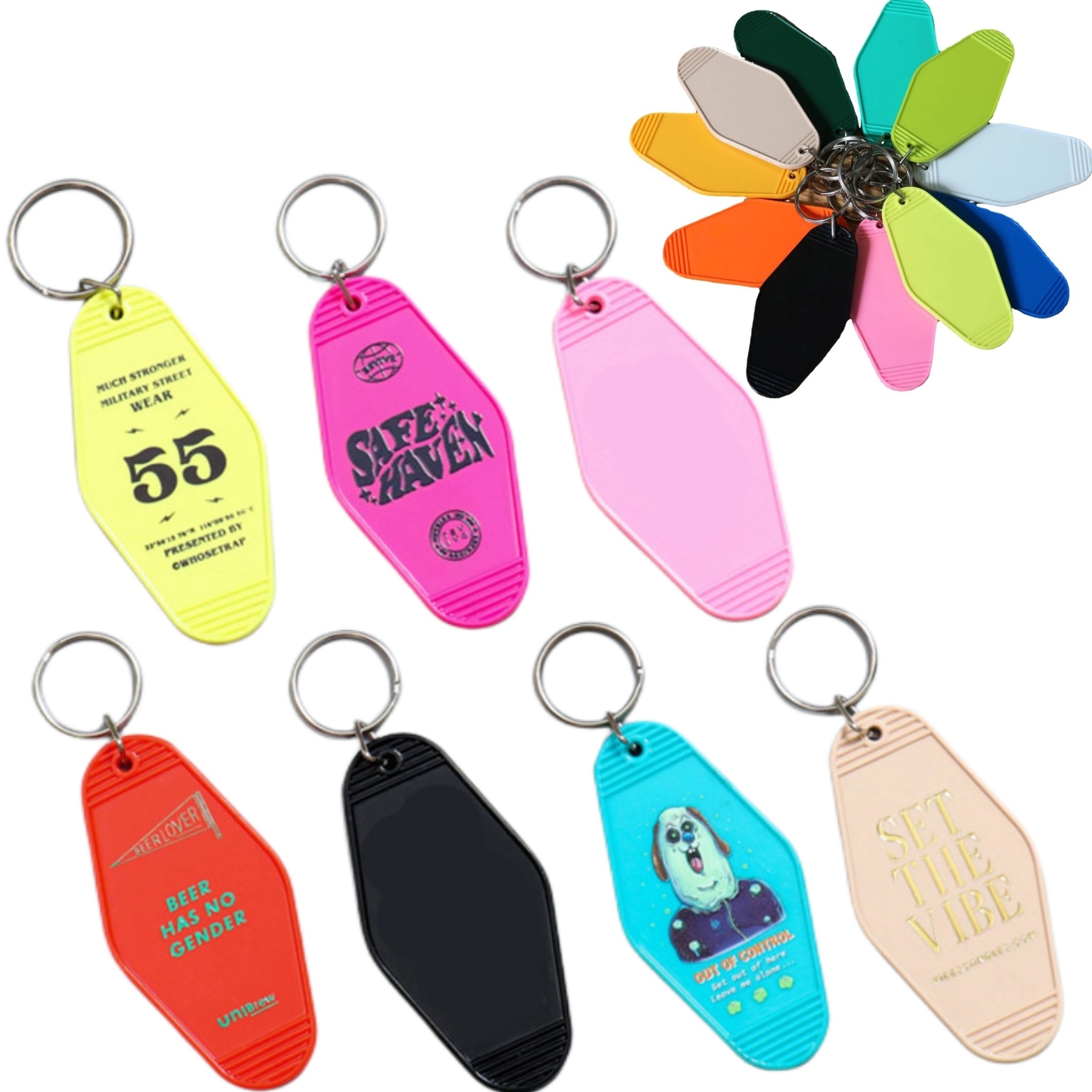 Plastic Hotel Keychain / Motel Key Tag 1