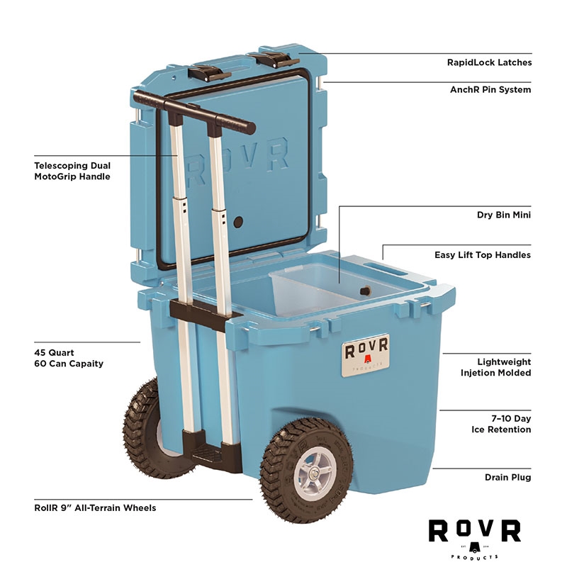 RovR® RollR® 45qt Wheeled Hard Cooler 15