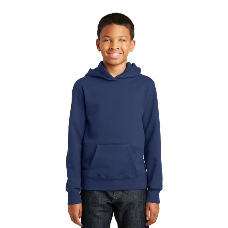 Port & Company Youth Fan Favorite Fleece Pullover Hooded Sweatshirt. 39