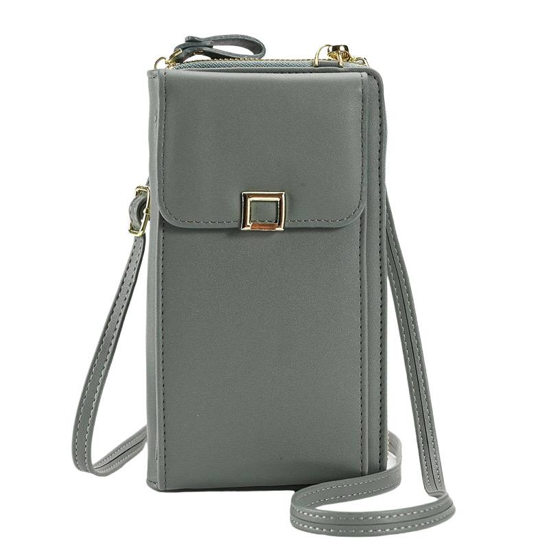 Ladies PU Leather Crossbody Shoulder Mobile Phone Bag 8
