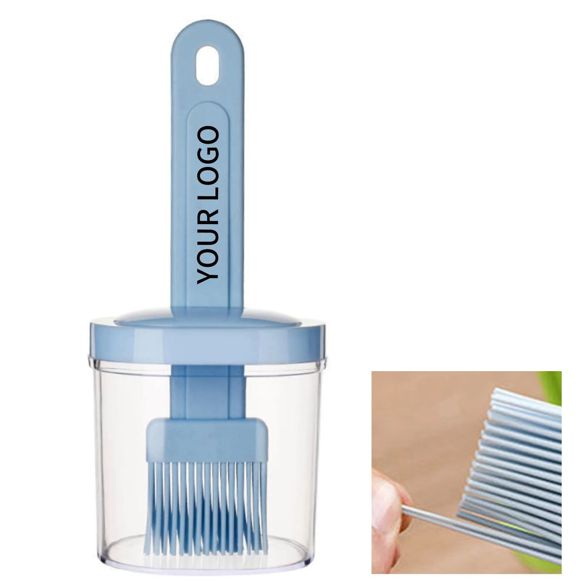Grill Oil Brush with Integrated Silicone Bottle 1