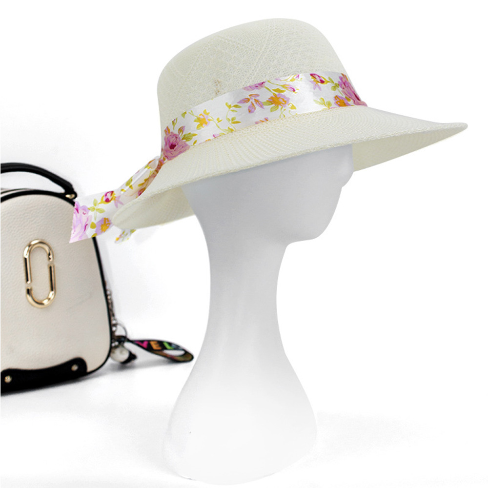 Sun hat straw hat with ribbon 4