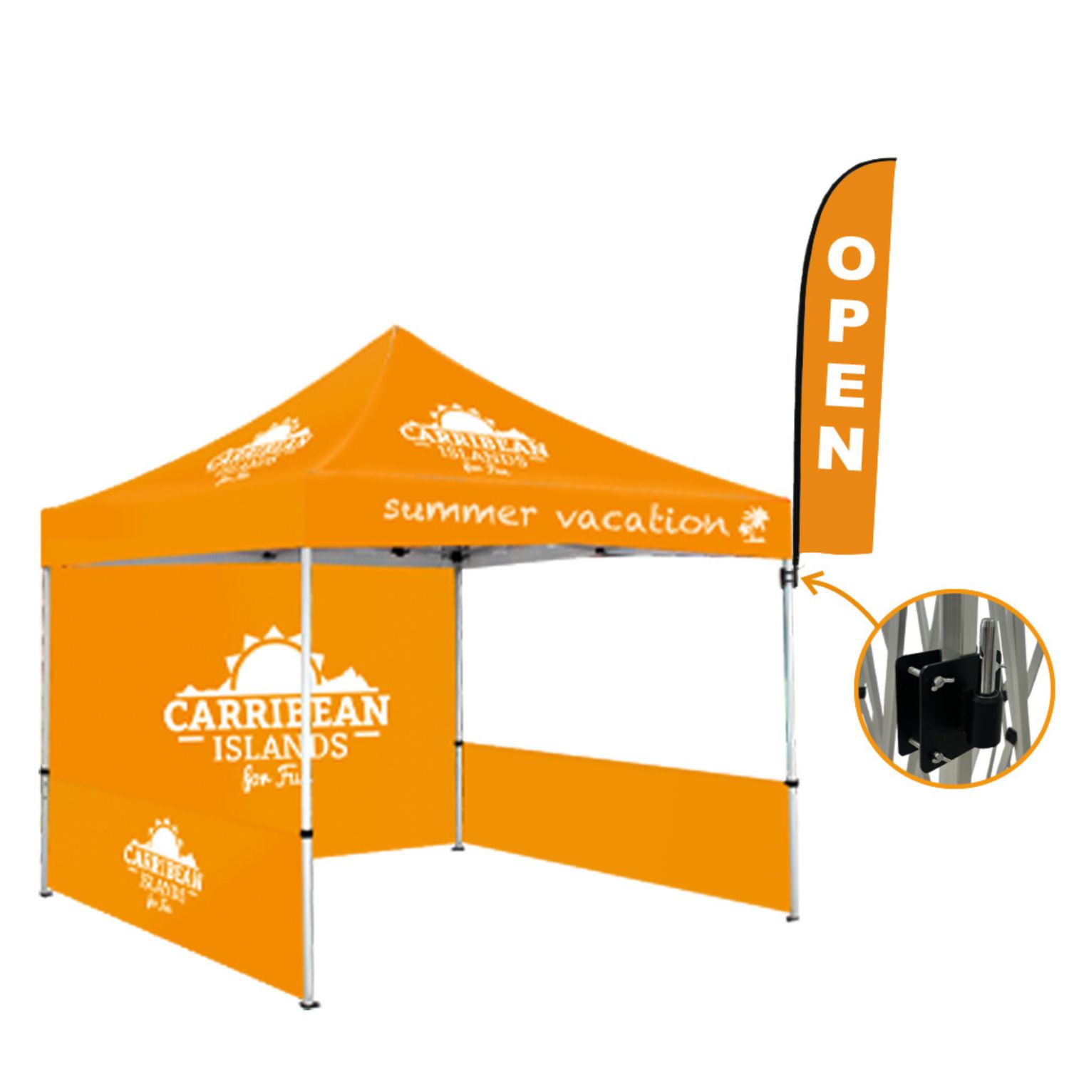 Advertising Flag Holder for Tents, hardware only. 5