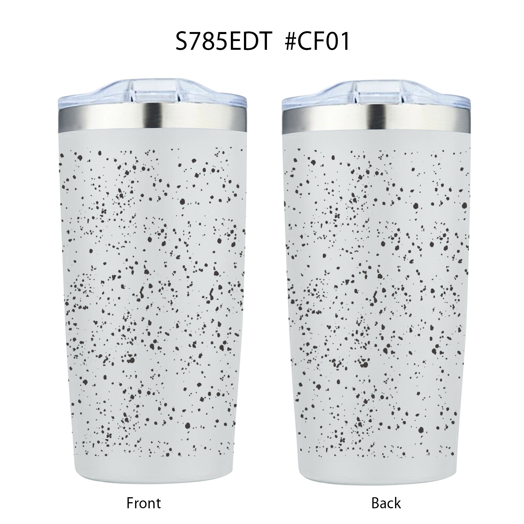 20 oz. Speckled Design Double Wall Vacuum Tumbler Water Bottle 13