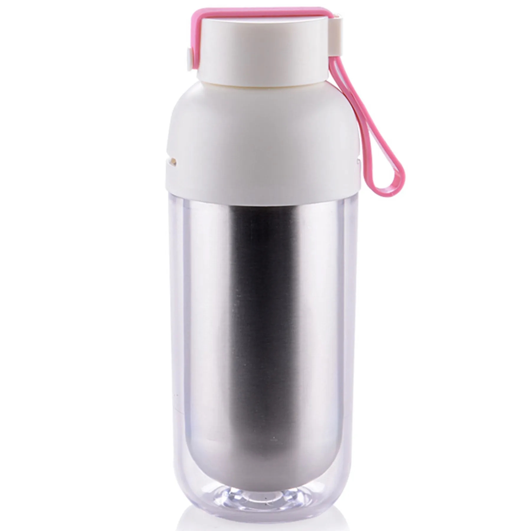 14 OZ Capsule Shape Water Bottle with Lifting Rope 4