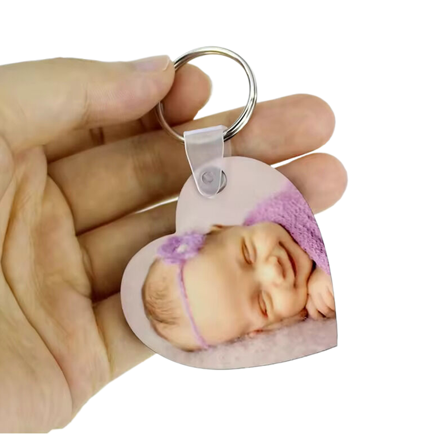 Heart Shape MDF Keychain 3