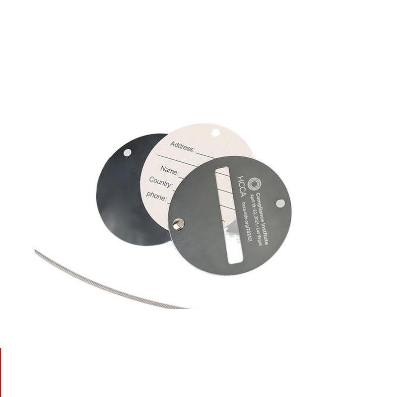 Round Metal Baggage Bag Tags 4