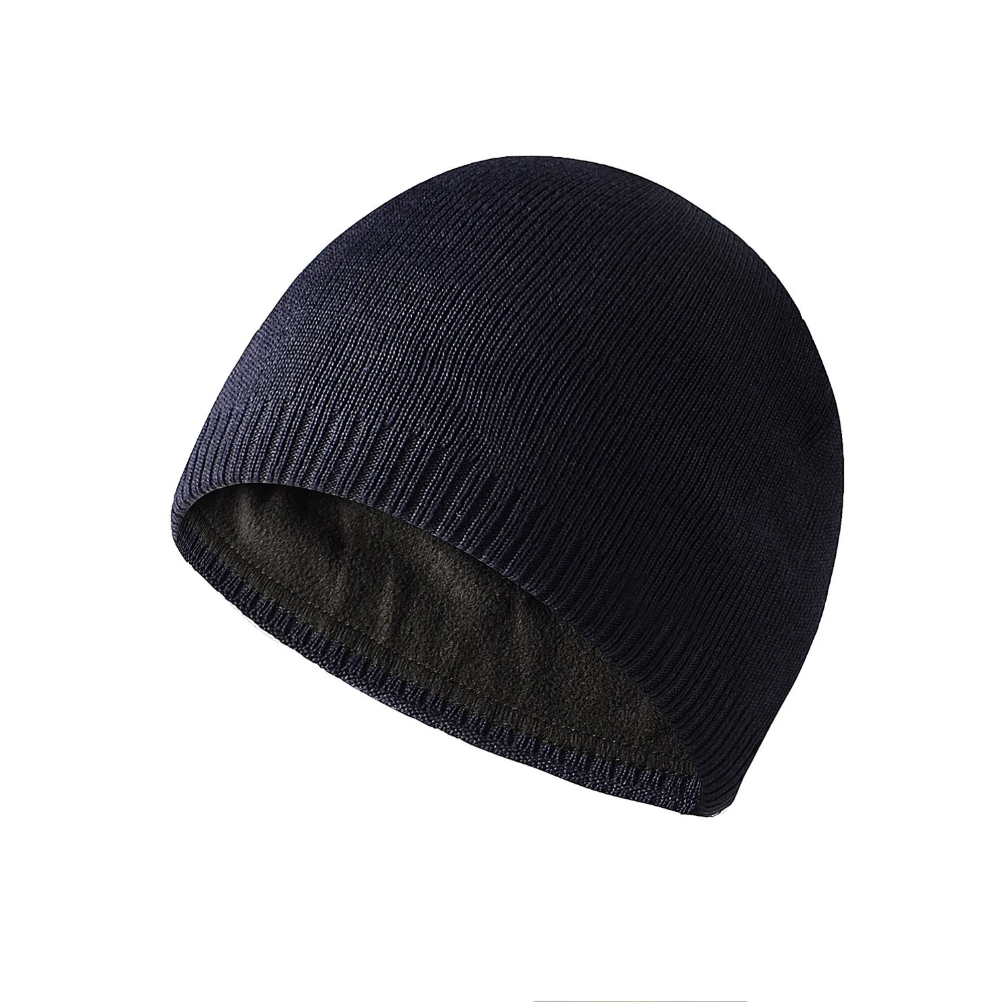 Warm Straight-Edge Outdoor Knitted Fleece Slouchy Beanie 3